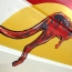 Peinture D'un Kangourou Rouge Sur La Porte D'un Van