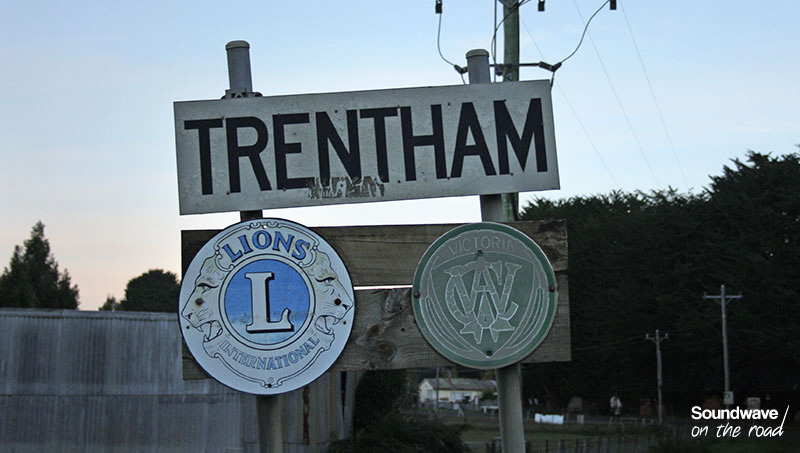 Trentham twon sign, Australia, Victoria