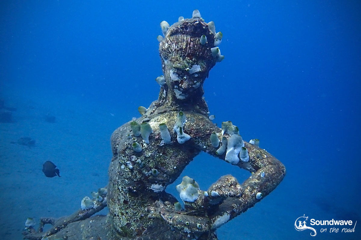 Underwater statue in Amed, Jemeluk, Bali