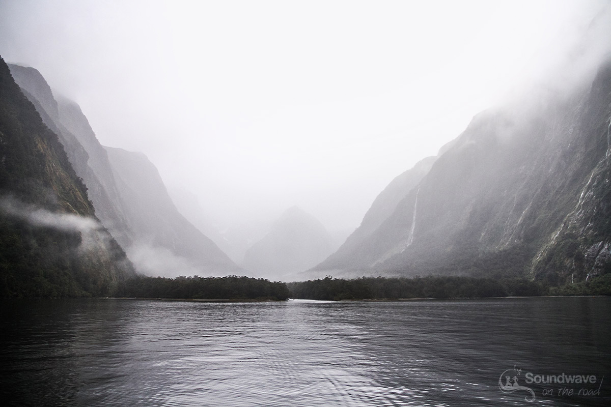 Milford Sound in the clouds