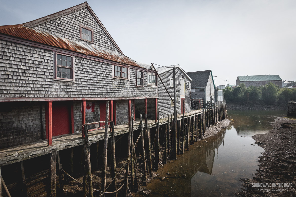 Village de pêcheurs sur l'île Grand Manan au Nouveau Brunswick