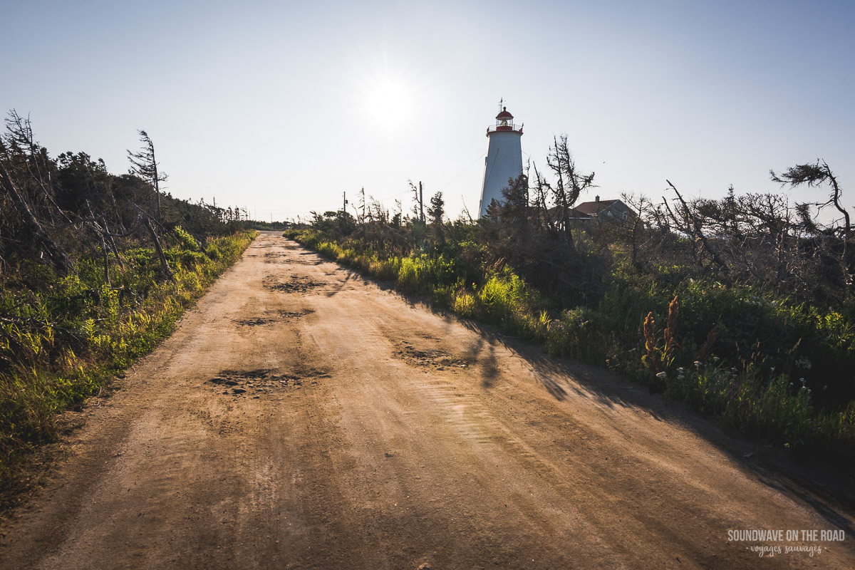 Phare de l'Île Miscou, péninsule Acadienne, Nouveau Brunswick, Canada