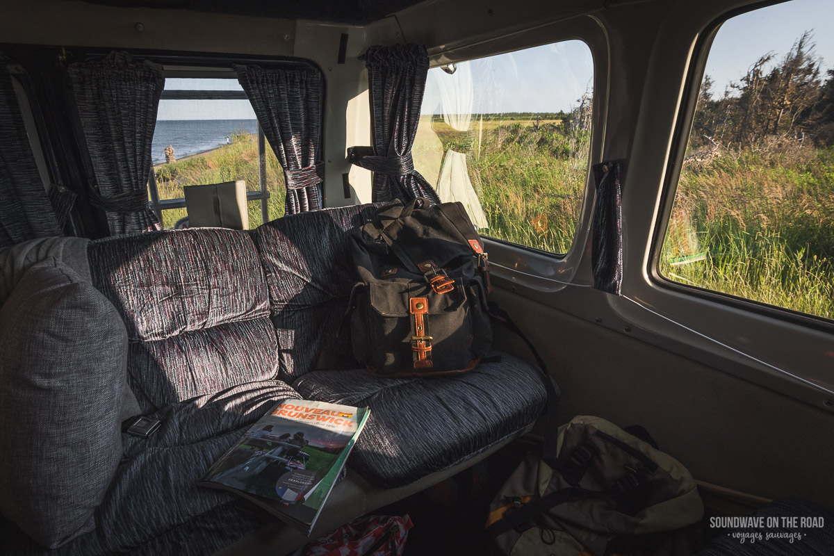 View from our van in New Brunswick